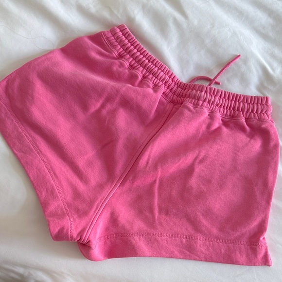 Ganni Vibrant Pink Athletic Shorts - Picture 2 of 4